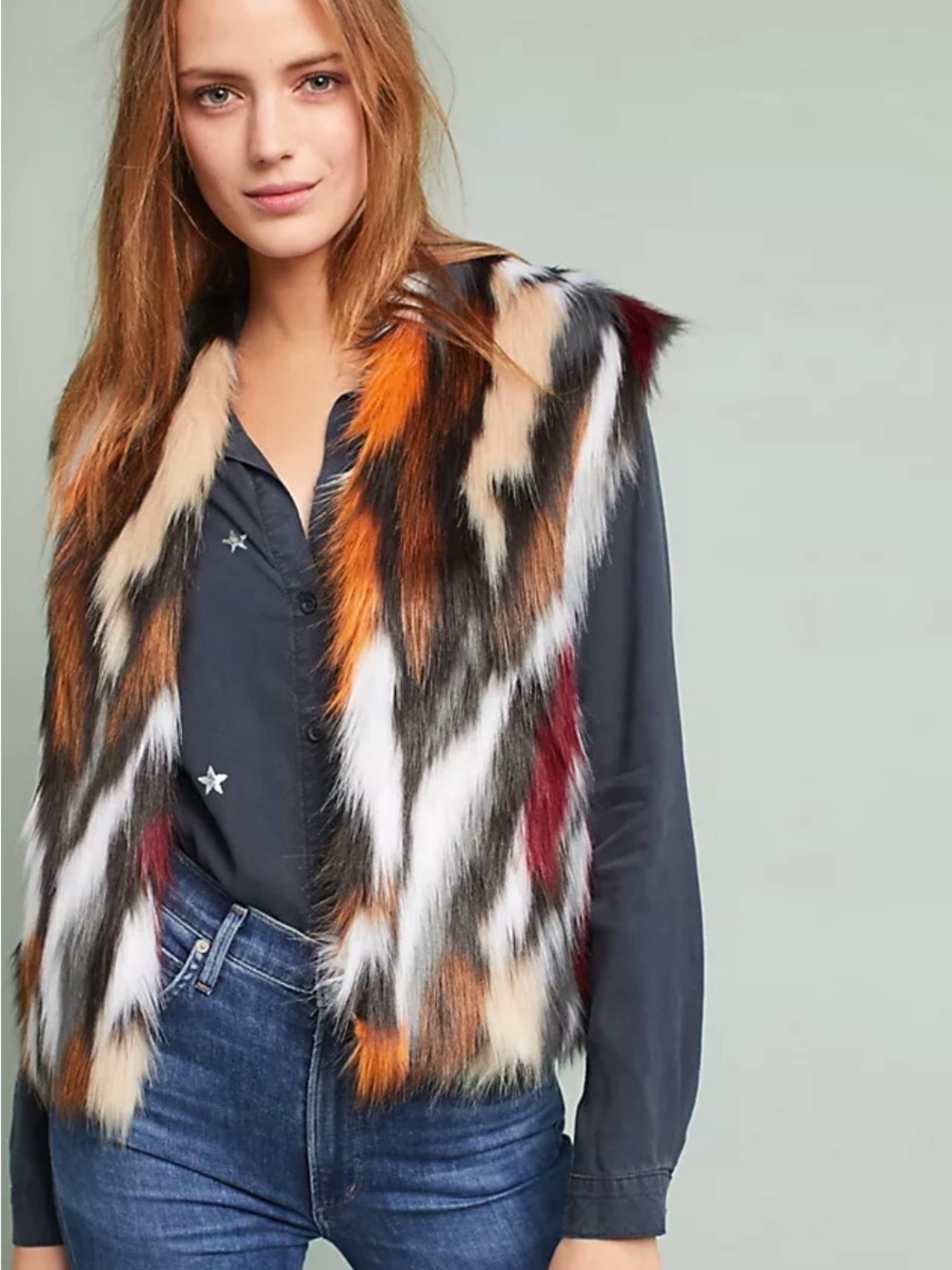 Rosie Neira for Anthropologie Vest Large